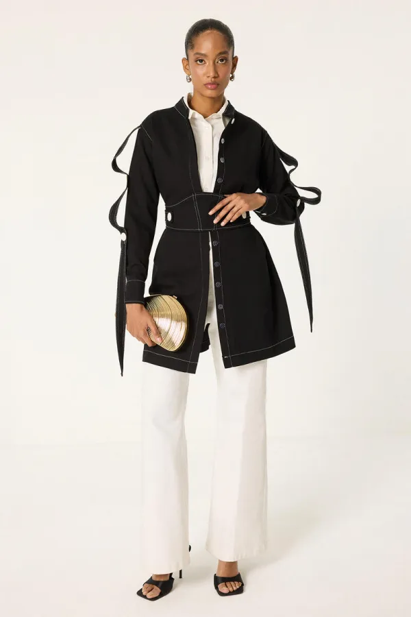 BELİ KEMERLİ CEKET