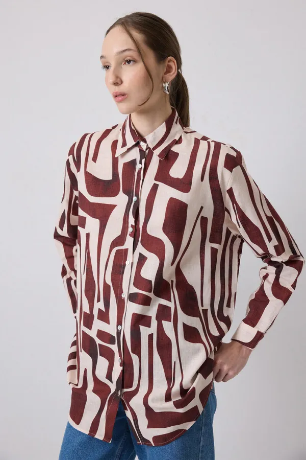 PATTERNED OVERSIZE SHIRT