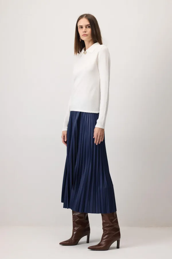 CHEMISE TRICOTÉE À BROCHE