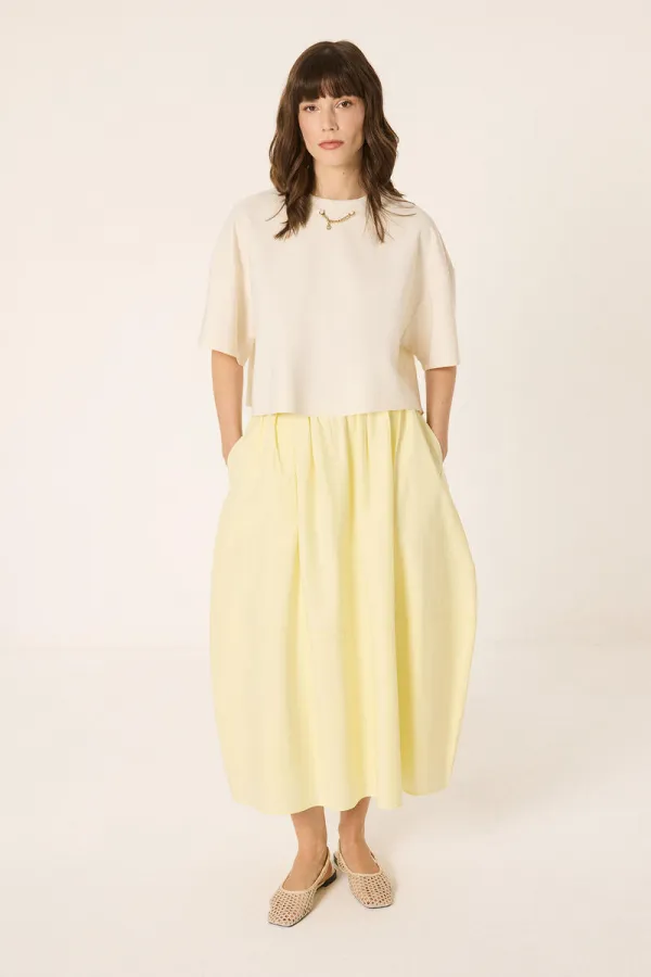 ELASTİK BEL ASTARLI ETEK