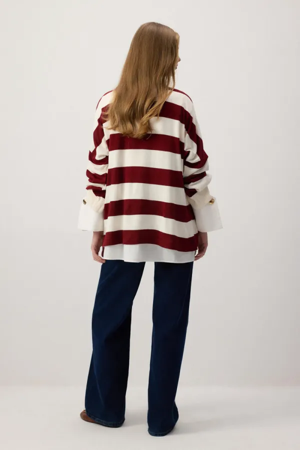 ÇİZGİLİ TRİKO KAZAK