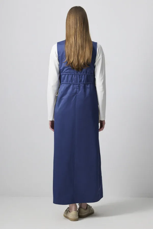 V-neck drawstring vest