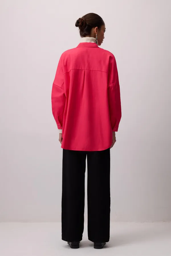 100% COTTON OVERSIZE SHIRT