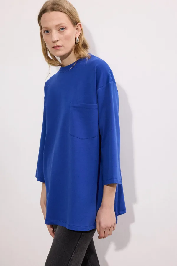 KNITTED TUNIC WITH POCKETS