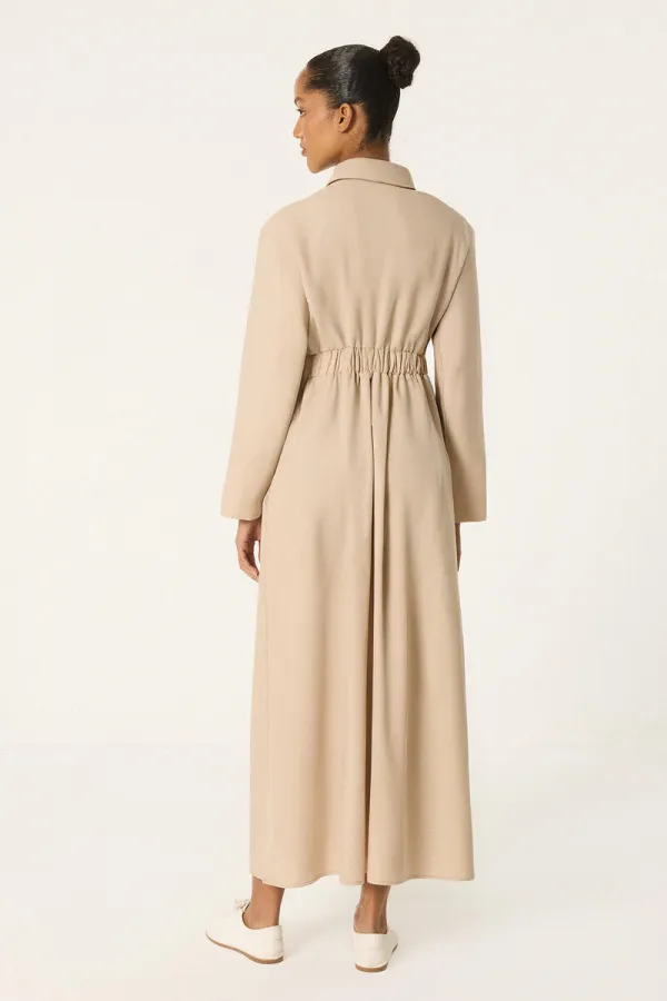 CORSET WAIST SHIRT COLLAR DRESS CORSET WAIST SHIRT COLLAR DRESS