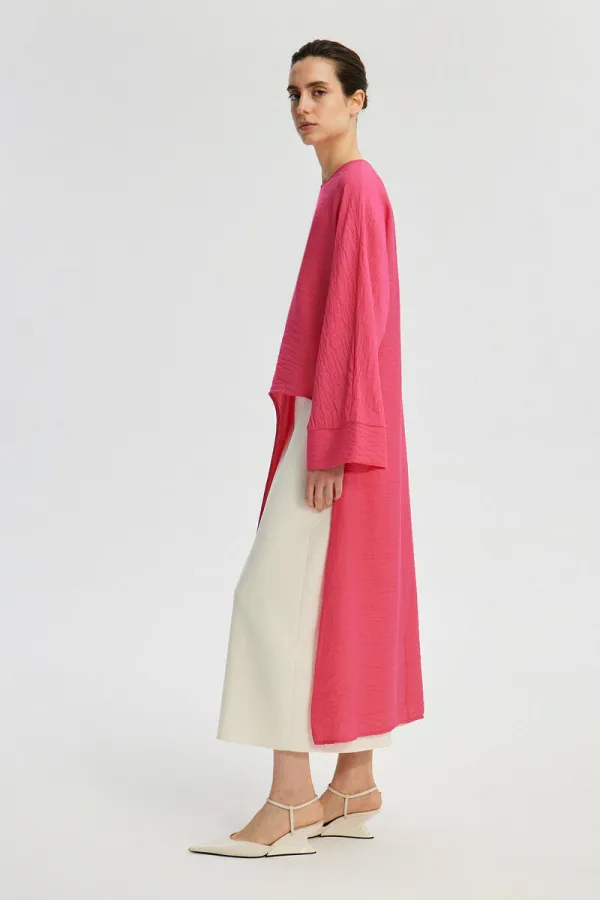 LONG TUNIC WITH FRONT SLIT