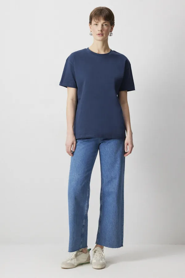 T-shirt basique à manches courtes 100% coton