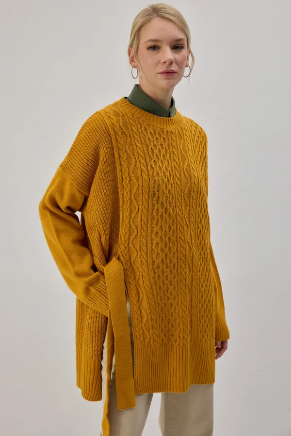 SIDE-TIE KNITTED TUNIC