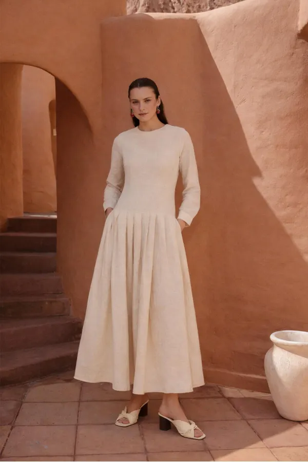 VATKALI MAXİ ELBİSE