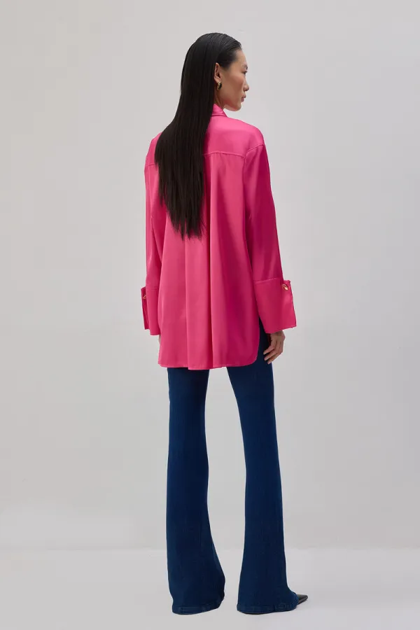 WIDE-CUFFS SATIN SHIRT WIDE-CUFFS SATIN SHIRT