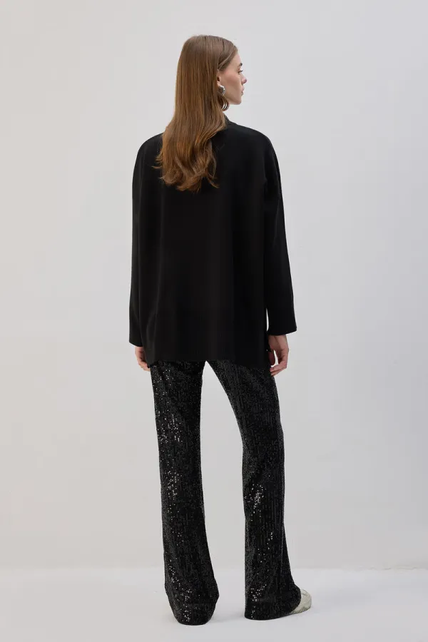 PAYETLİ FLARE PANTOLON