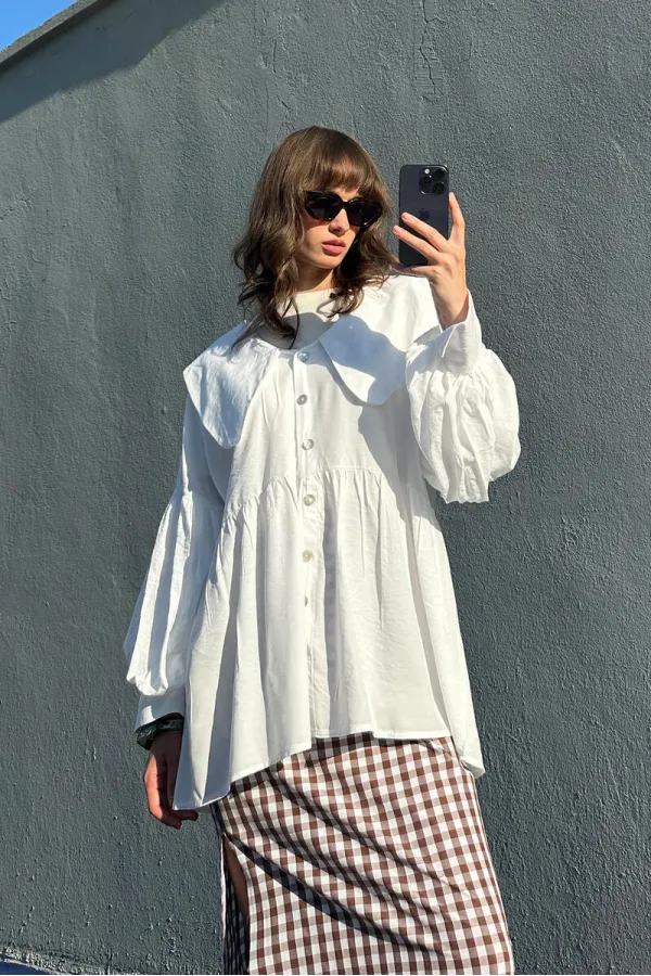 BALON KOL VİSKON GÖMLEK