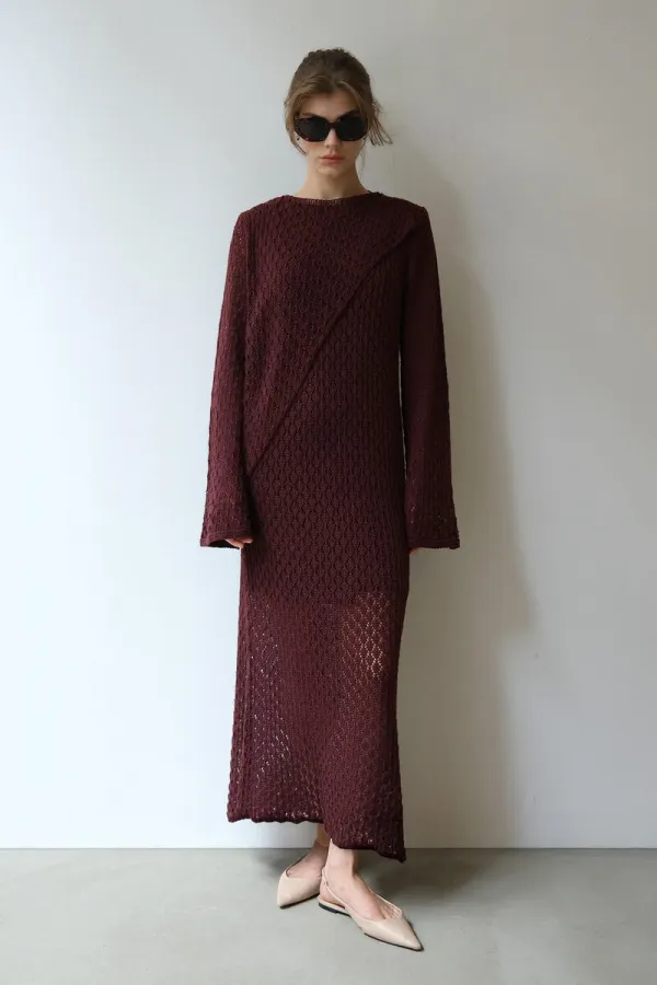 PAMUKLU BRODE ELBİSE