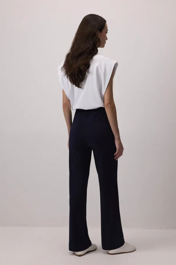 PANTALON DÉCONTRACTÉ AVEC TAILLE ÉLASTIQUE