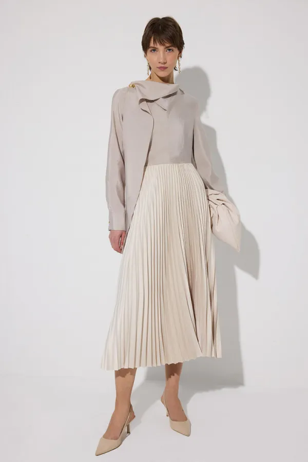 Tunique Cupra à boutons dorés