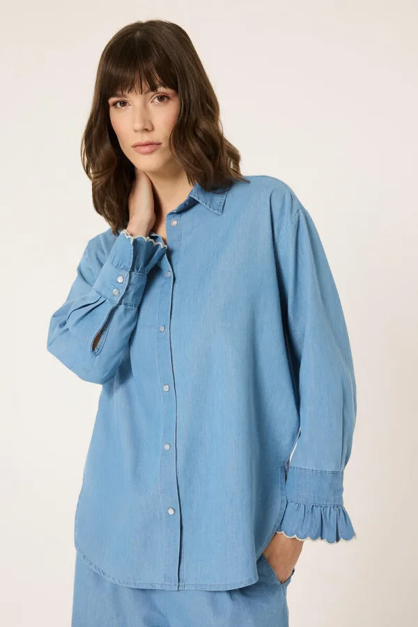 MANŞET DETAYLI GÖMLEK