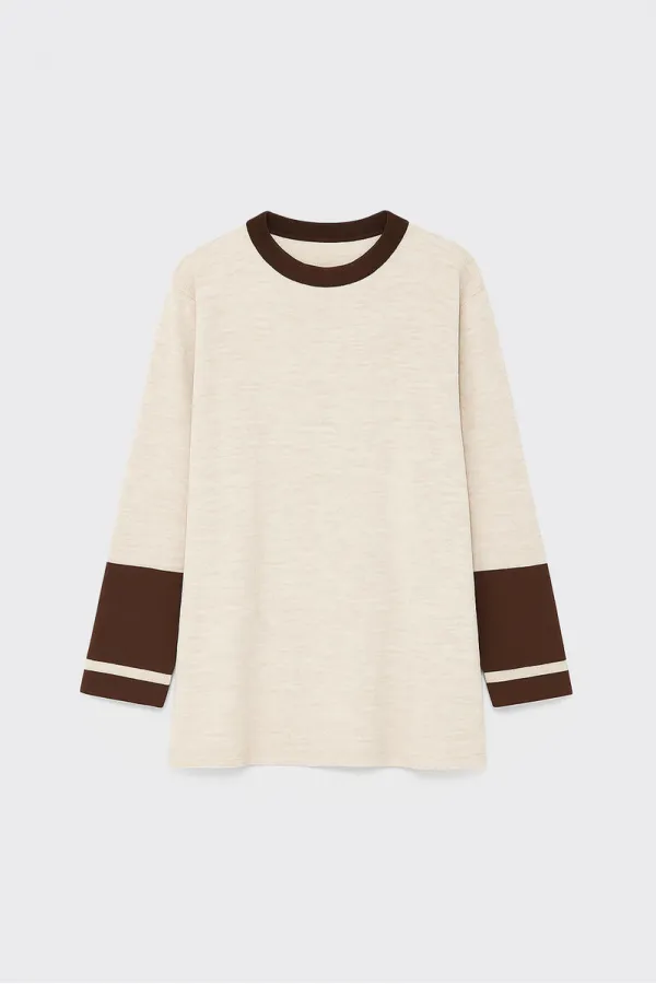 YIRTMAÇ DETAYLI TRİKO TUNİK