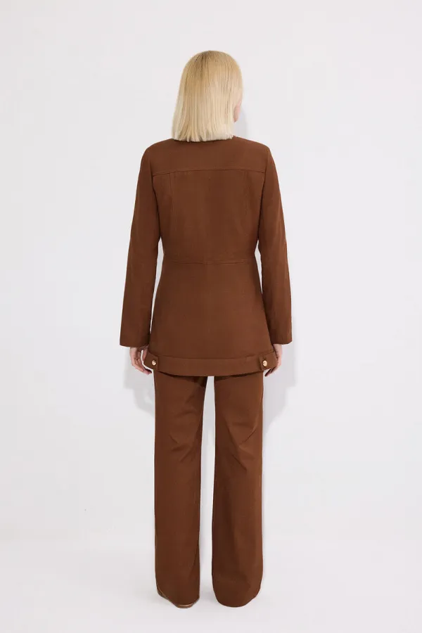 VESTE EN GABARDINE COUPE SLIM