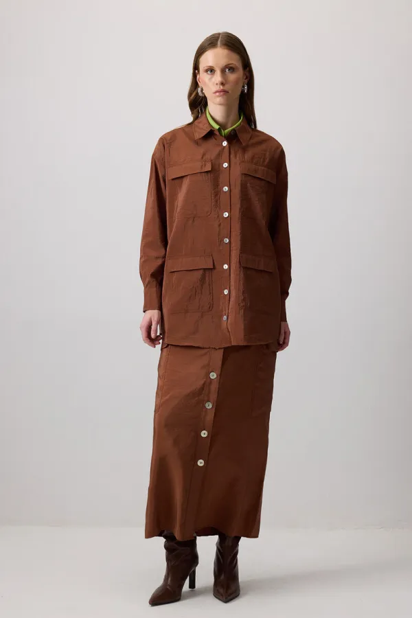 CEP DETAYLI KUPRA CEKET