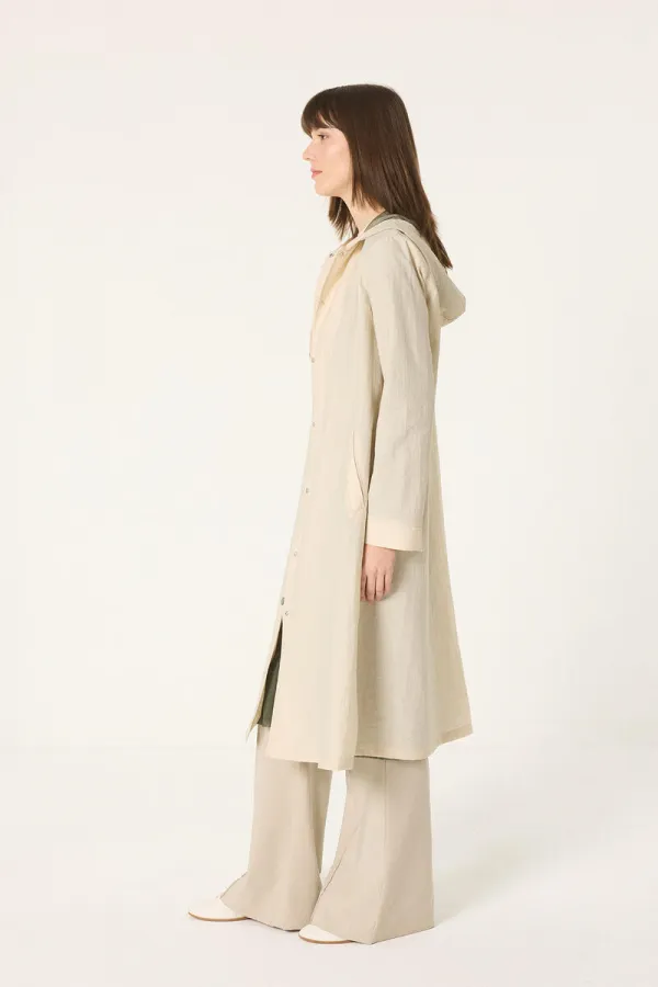 IMPERMÉABLE À CAPUCHE MAXI