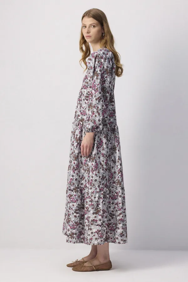 ÇİÇEK DESENLİ ELBİSE