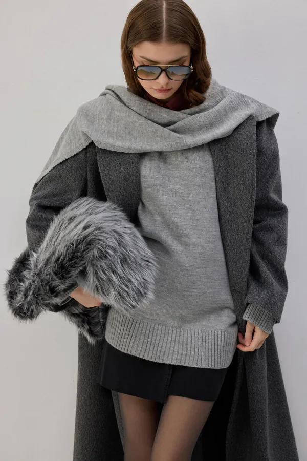 PULL À COL ÉCHARPE