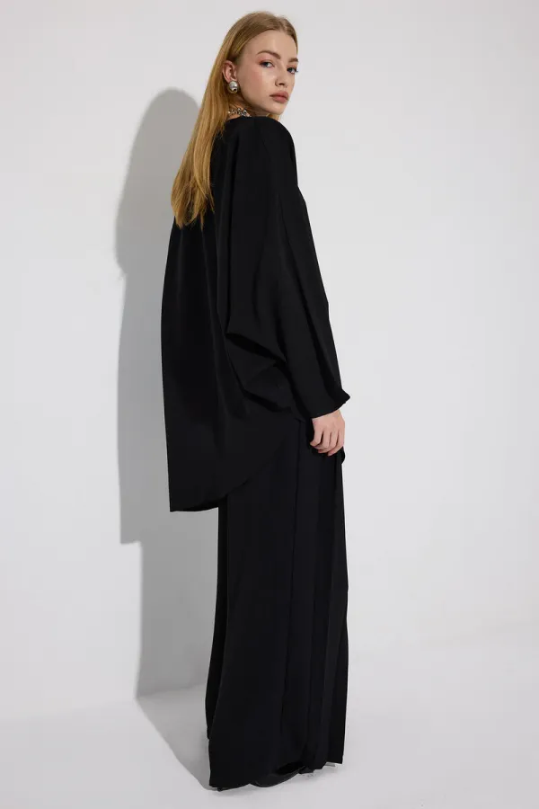 Tunique drapée asymétrique