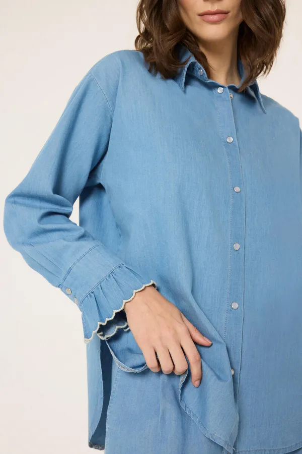 MANŞET DETAYLI GÖMLEK