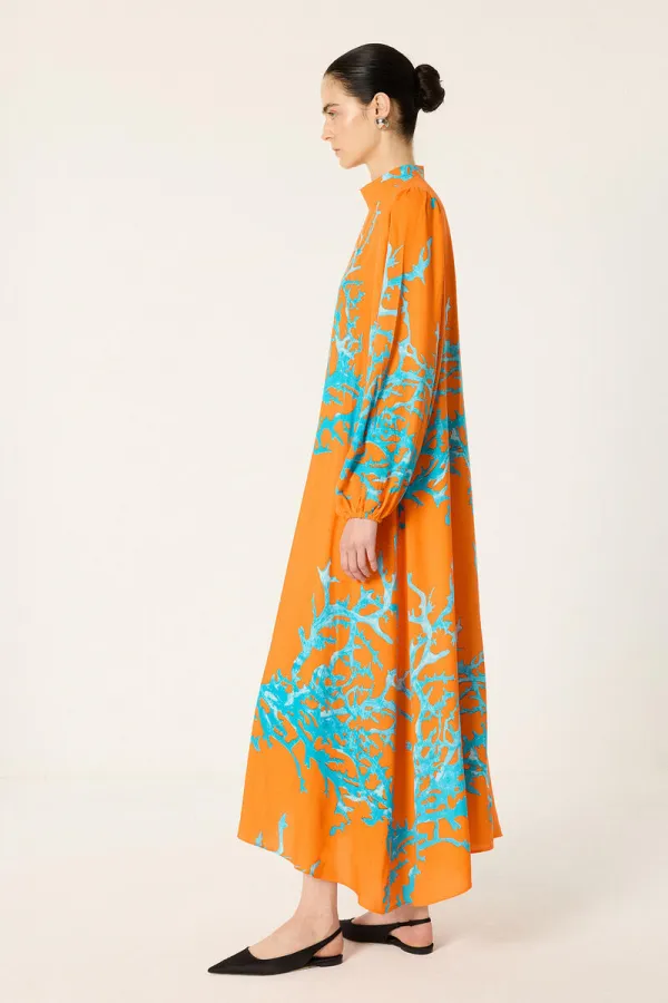 PATTERNED VISCOSE DRESS PATTERNED VISCOSE DRESS