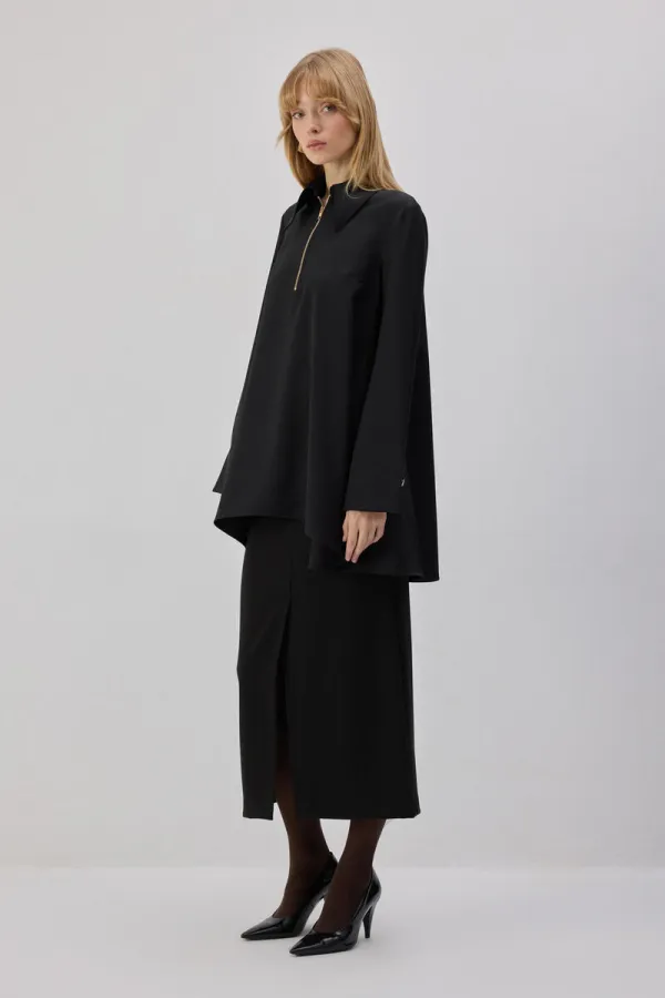 Tunique à fermeture éclair