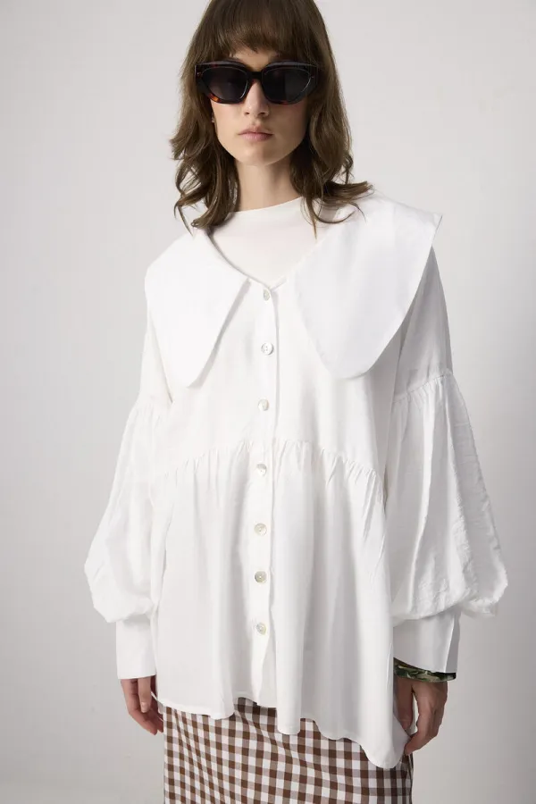 BALON KOL VİSKON GÖMLEK