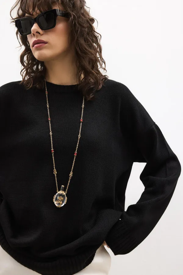 BASIC KNITTED SWEATER BASIC KNITTED SWEATER