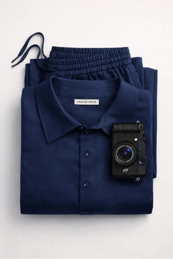 CHEMISE EN CRÊPE SURDIMENSIONNÉE