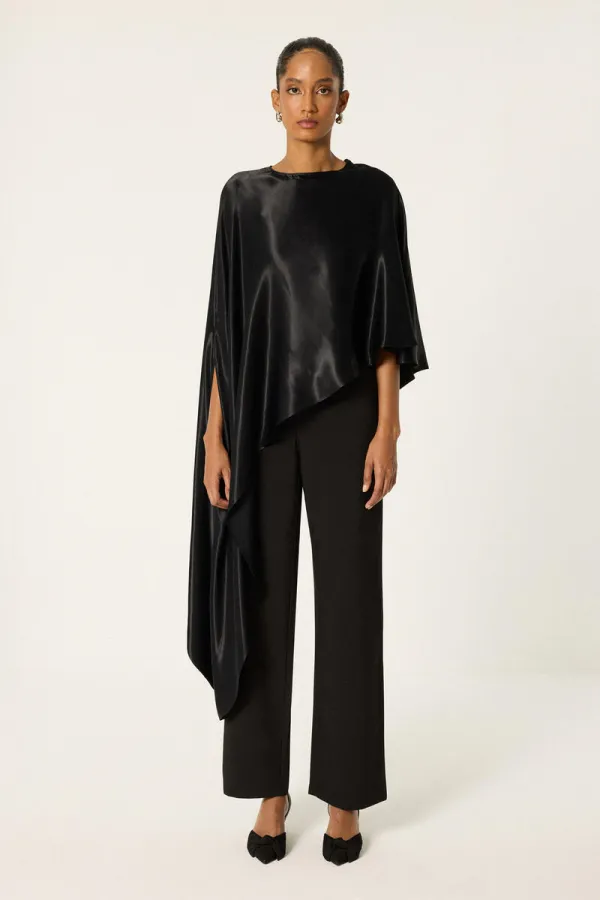 STRAIGHT FIT CREPE PANTS STRAIGHT FIT CREPE PANTS