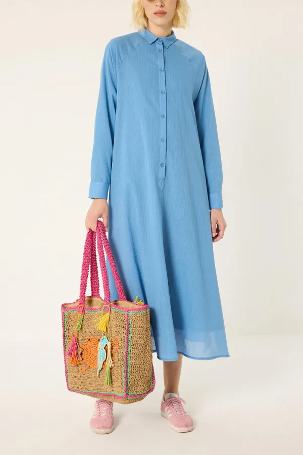 ROBE CHEMISE À RAYURES