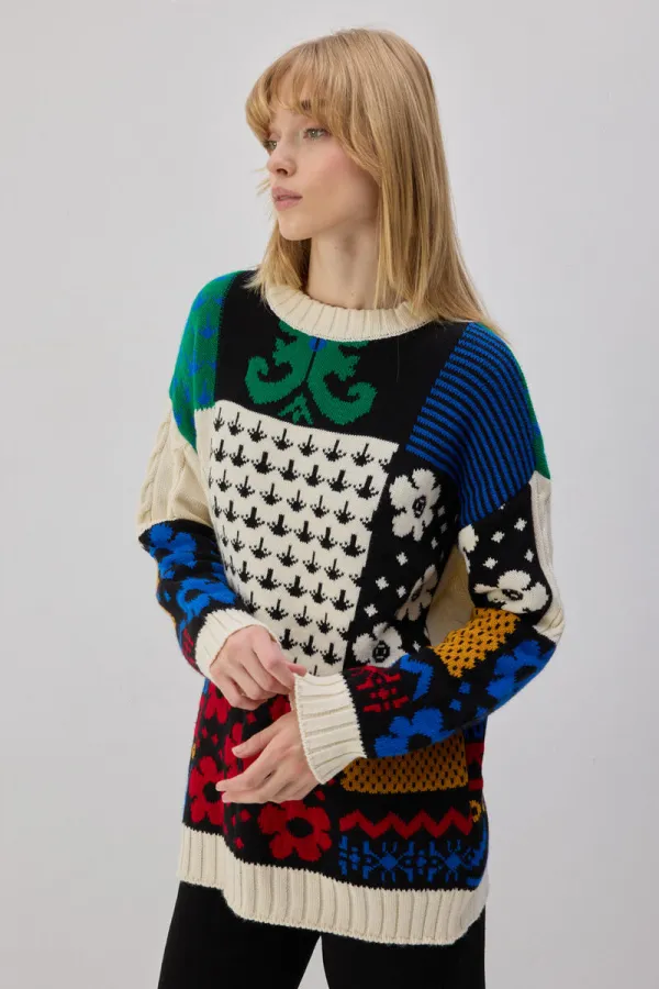 DESENLİ TRİKO KAZAK