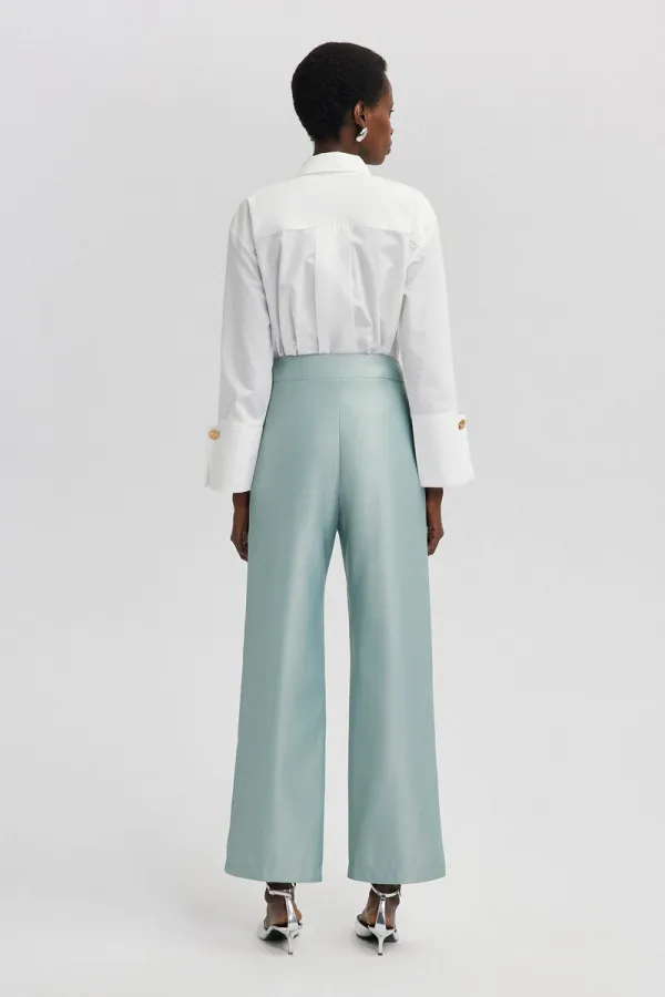 SATEN PALAZZO PANTOLON