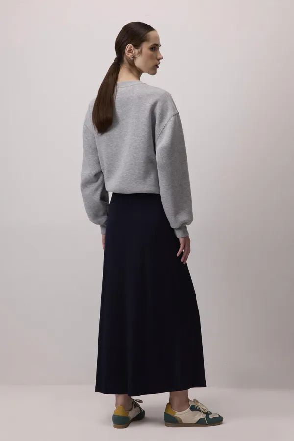 BASIC SKIRT WITH ELASTIC WAISTBAND BASIC SKIRT WITH ELASTIC WAISTBAND
