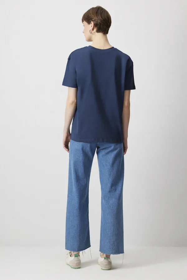 T-shirt basique à manches courtes 100% coton