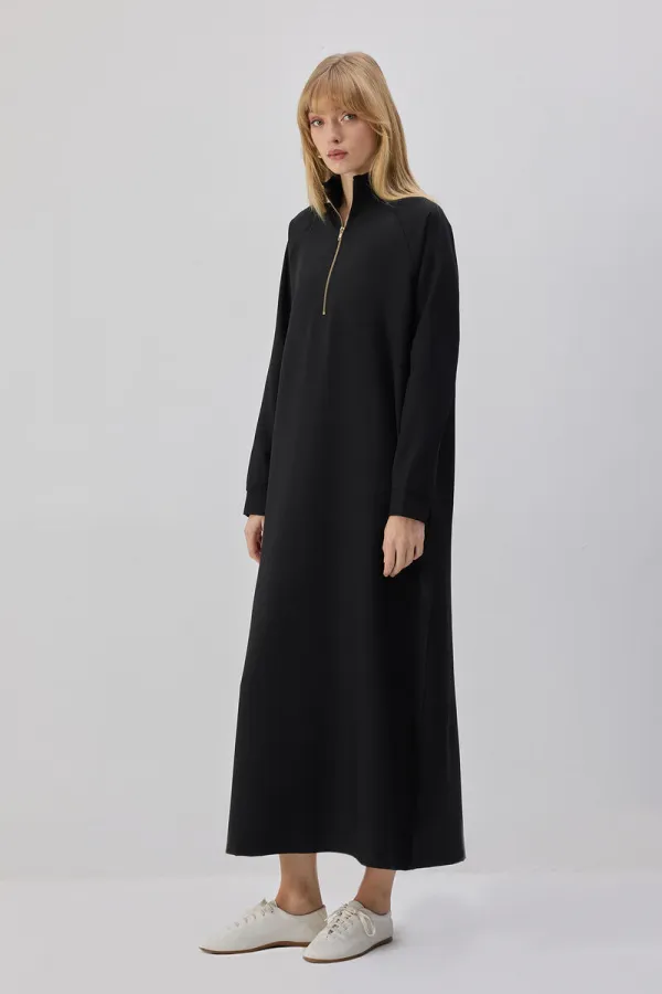 STRAIGHT-FIT DRESS WITH ZIPPER STRAIGHT-FIT DRESS WITH ZIPPER
