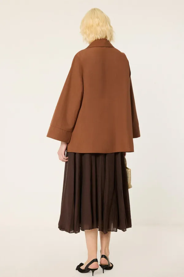 CHEMISE EN POPLINE ASYMÉTRIQUE