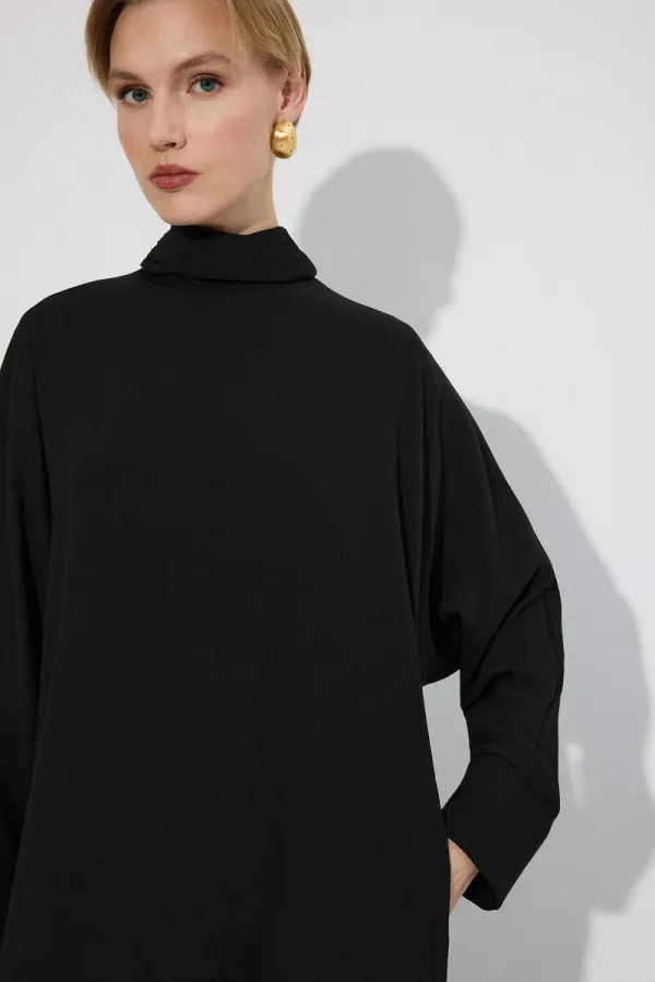 VISCOSE CRINKLE DRESS