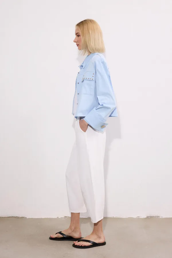 BELİ LASTİKLİ GABARDİN BALON PANTOLON