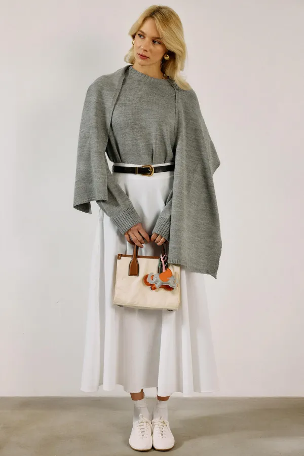 PULL À COL ÉCHARPE