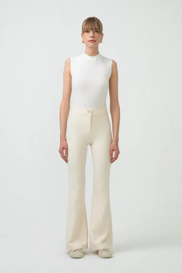 SPANISH FLARE CREPE PANTS