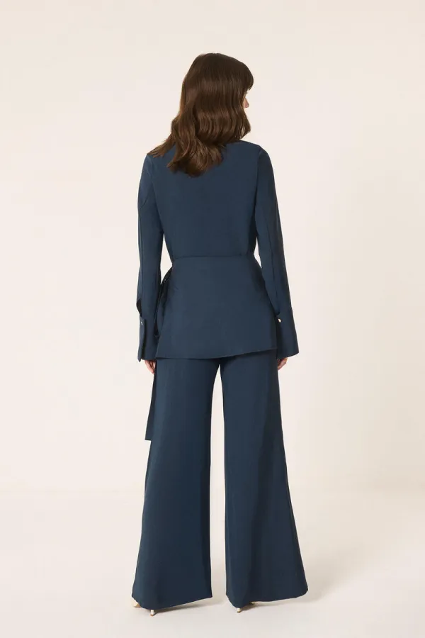 KEMER TASARIMLI GÖMLEK PANTOLON TAKIM