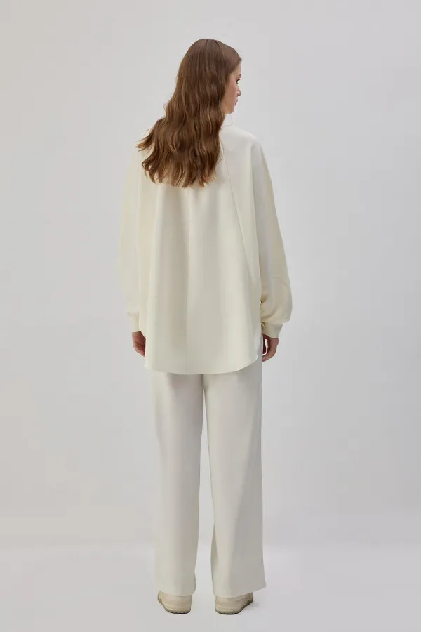 CREPE TUNIC WITH POCKETS CREPE TUNIC WITH POCKETS