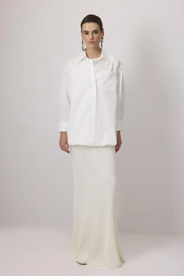 POCKETED BALLOON SHIRT