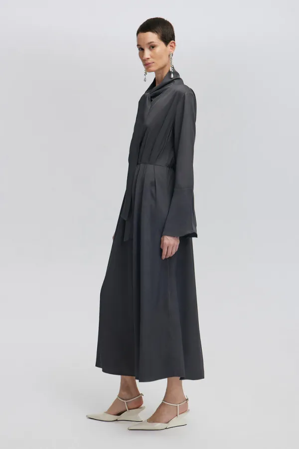 BELTED PLEATED DRESS BELTED PLEATED DRESS