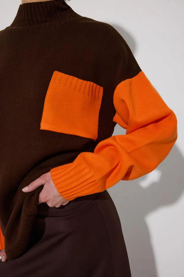 Tunique tricotée avec détail de poche